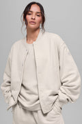 Renown Varsity Jacket - Bone — photo 1