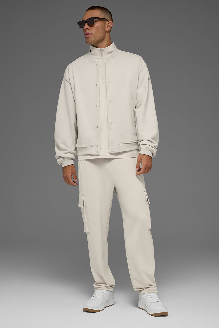 Renown Varsity Jacket - Bone — photo 6
