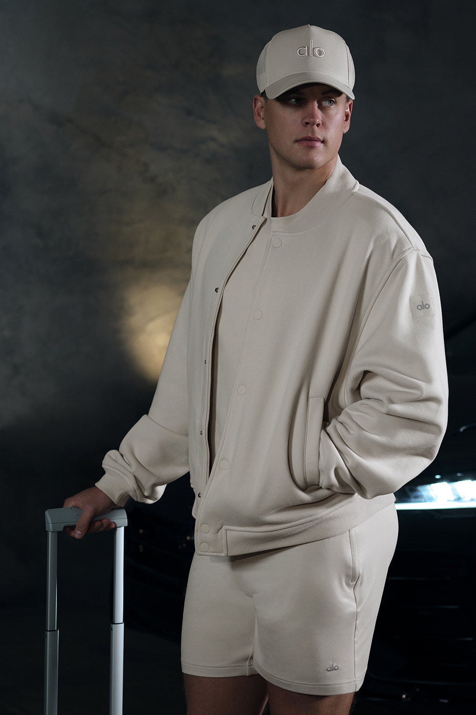 Renown Varsity Jacket - Bone — photo 1