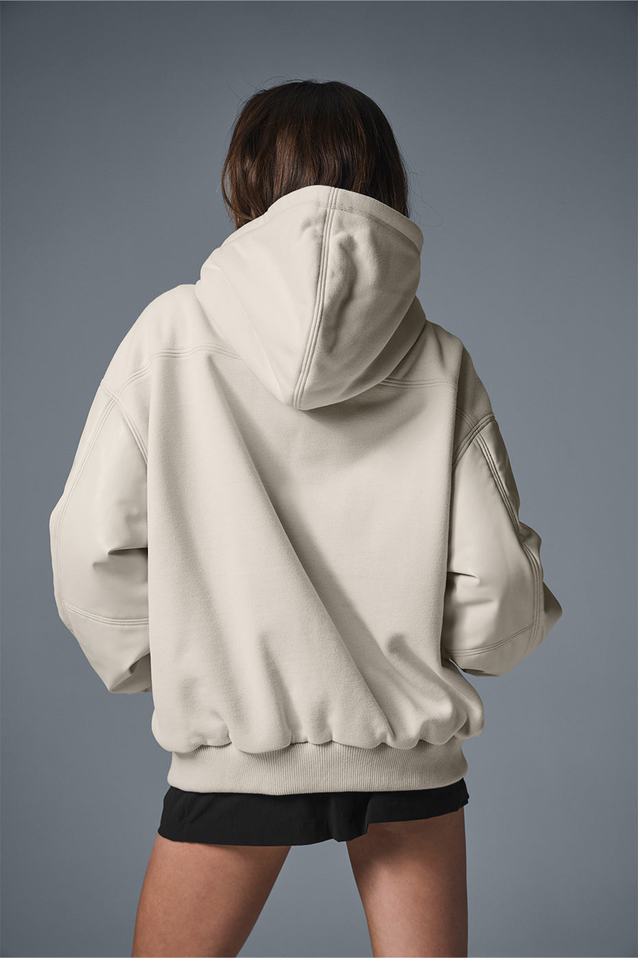 Select Hooded Bomber Jacket - Bone — photo 4