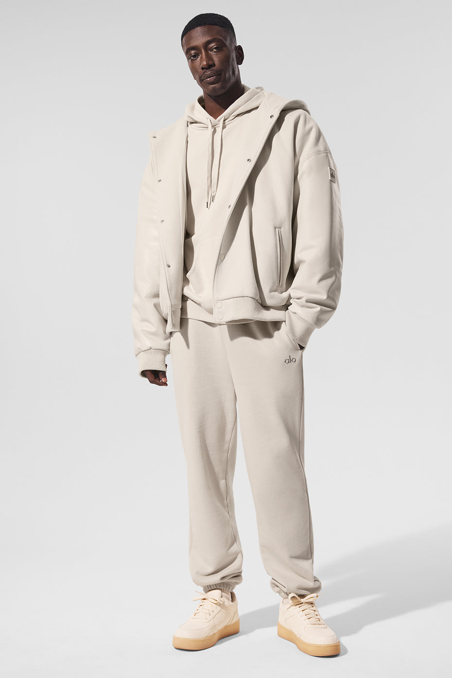 Select Hooded Bomber Jacket - Bone — photo 5