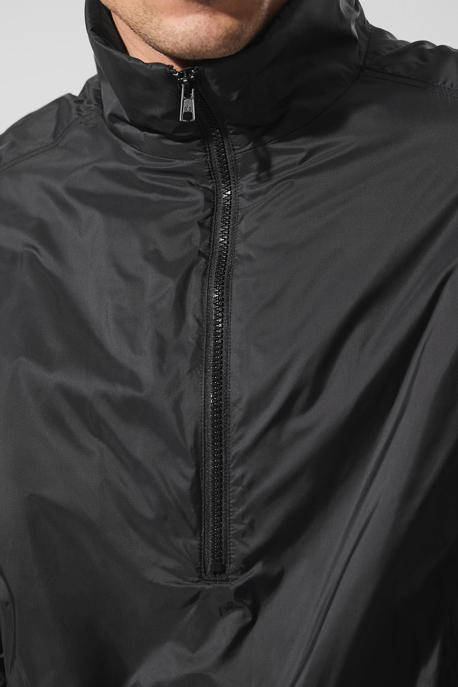 Latitude Light Weight 1/2 Zip Pullover Jacket - Black — photo 5