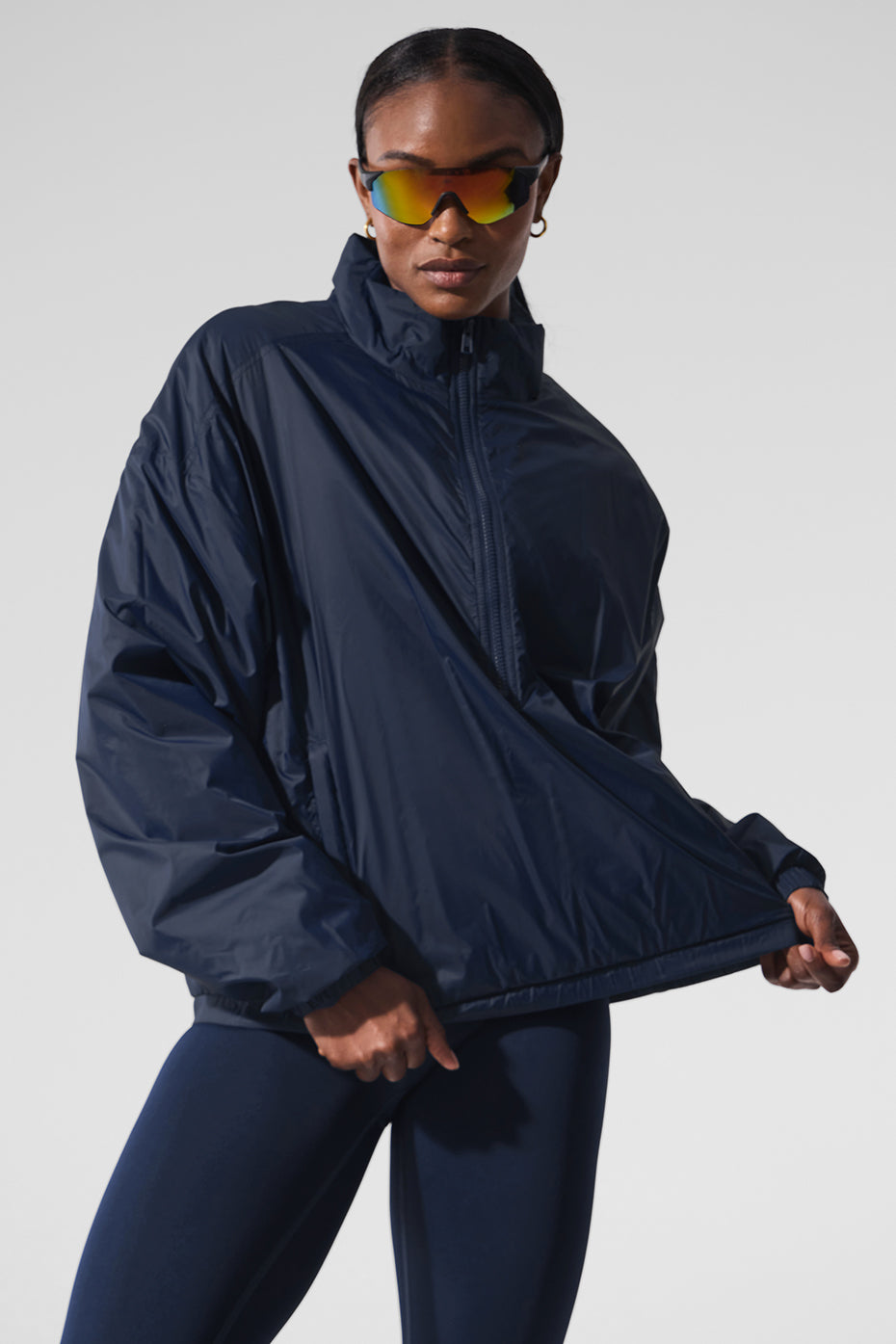 Latitude Light Weight 1/2 Zip Pullover Jacket - Navy — photo 1