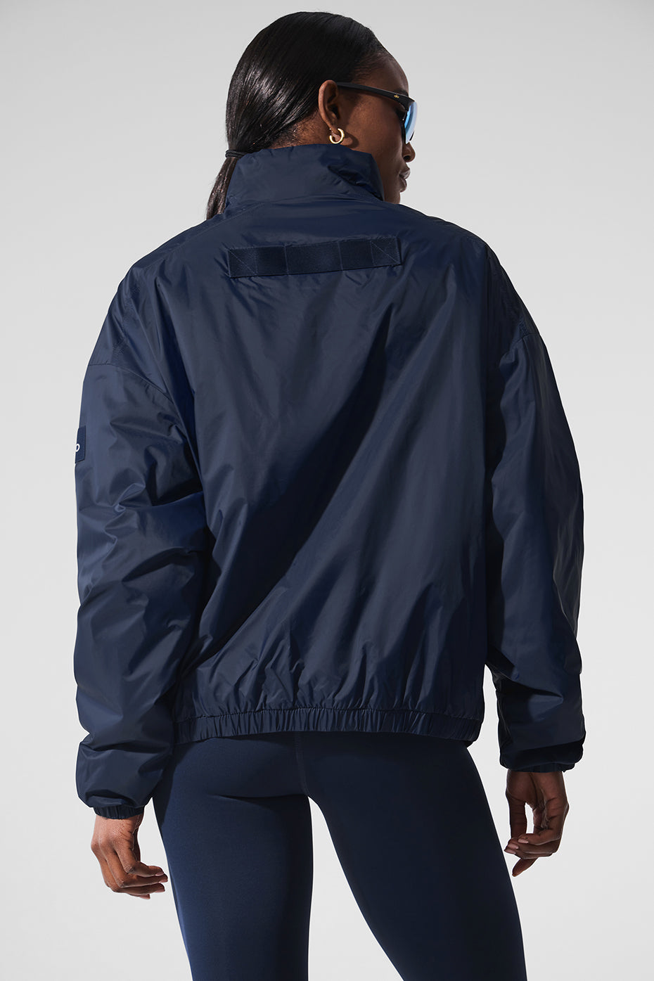 Latitude Light Weight 1/2 Zip Pullover Jacket - Navy — photo 2