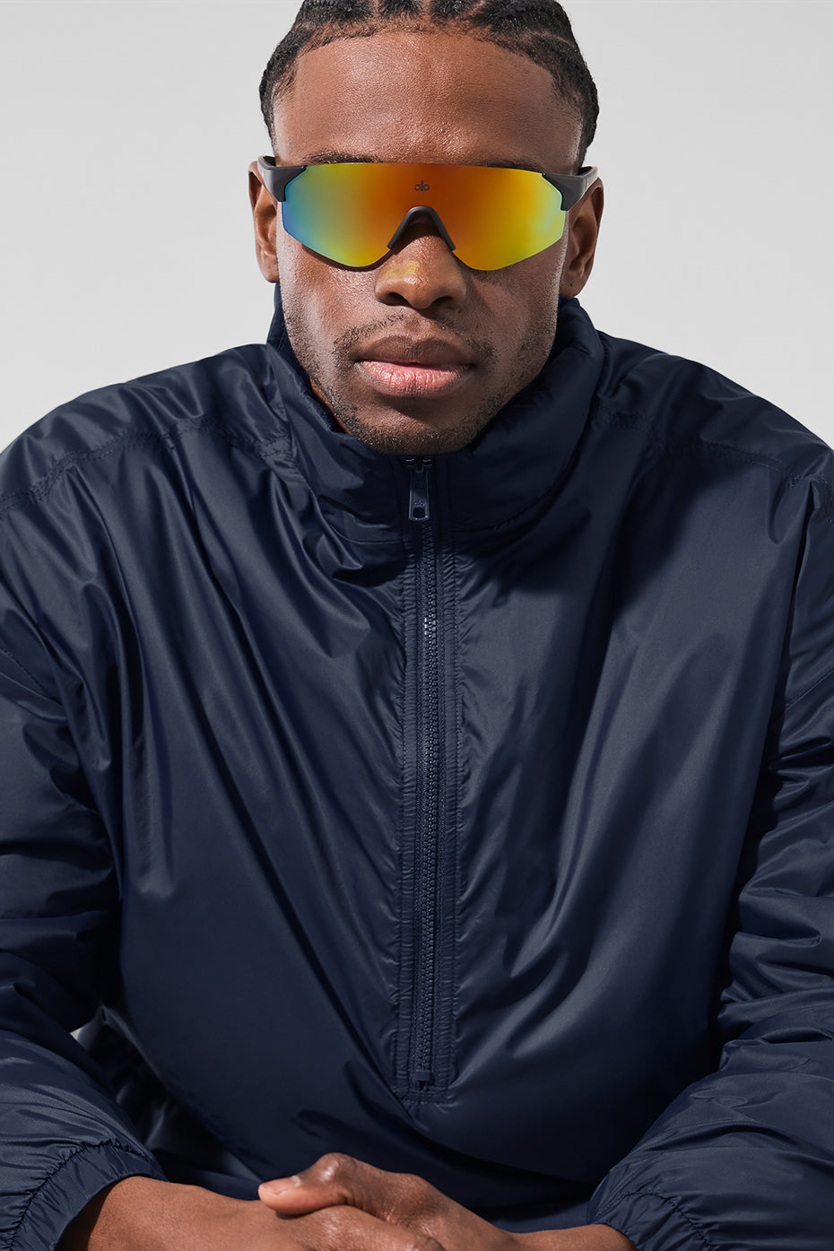 Latitude Light Weight 1/2 Zip Pullover Jacket - Navy — photo 4