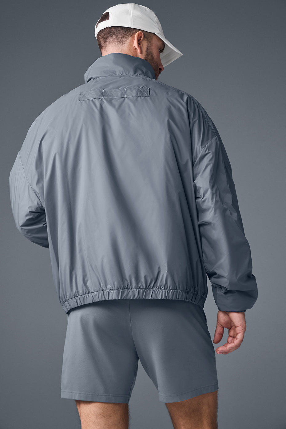 Latitude Light Weight 1/2 Zip Pullover Jacket - Steel Grey — photo 2