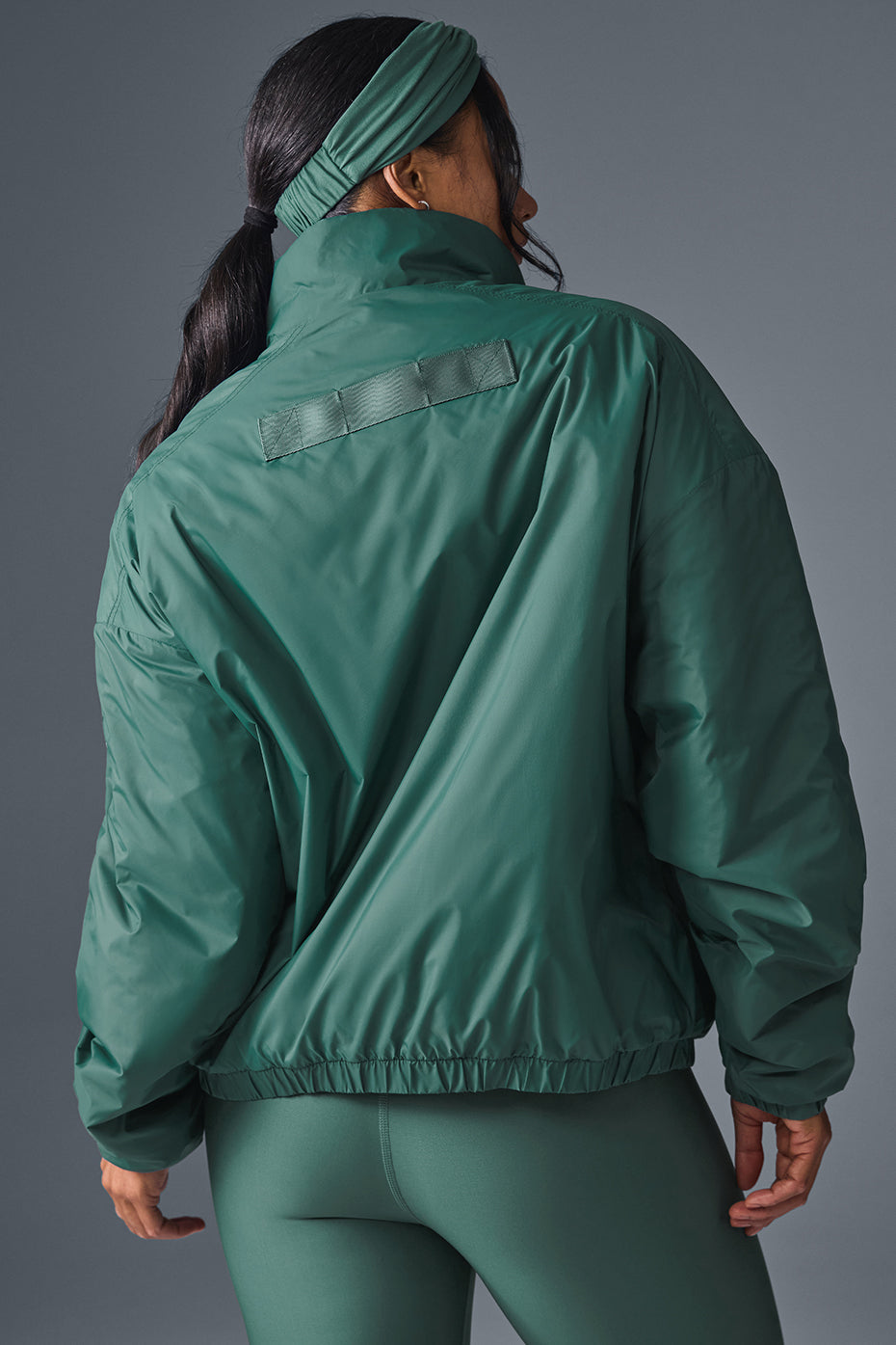 Latitude Light Weight 1/2 Zip Pullover Jacket - Winter Ivy — photo 2