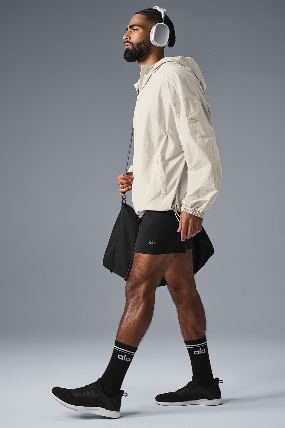 Vantage Nylon Ripstop Track Jacket - Bone — photo 4