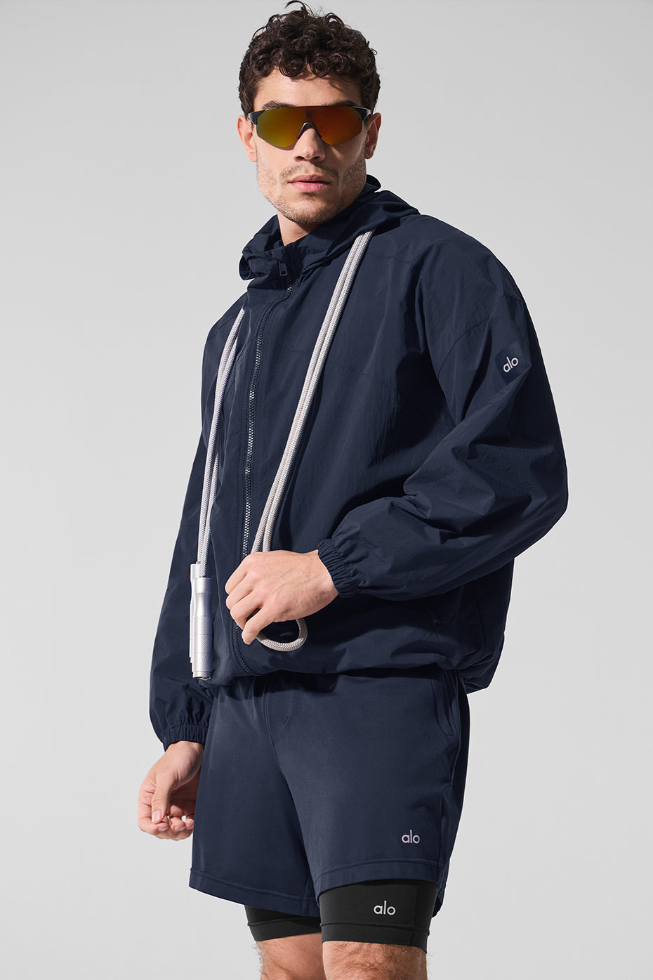Vantage Nylon Ripstop Track Jacket - Navy — photo 1