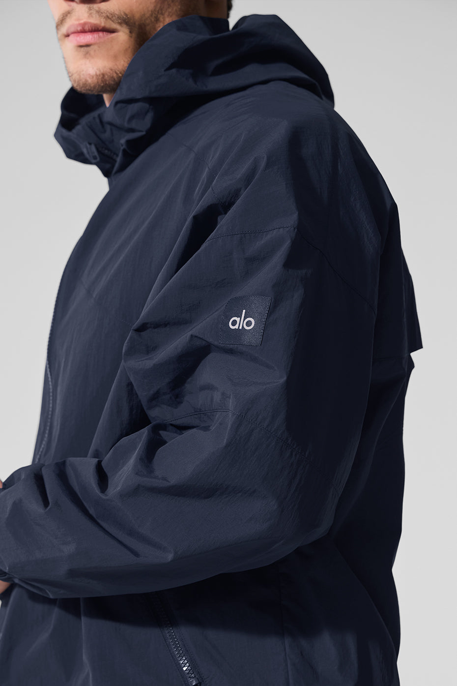 Vantage Nylon Ripstop Track Jacket - Navy — photo 3