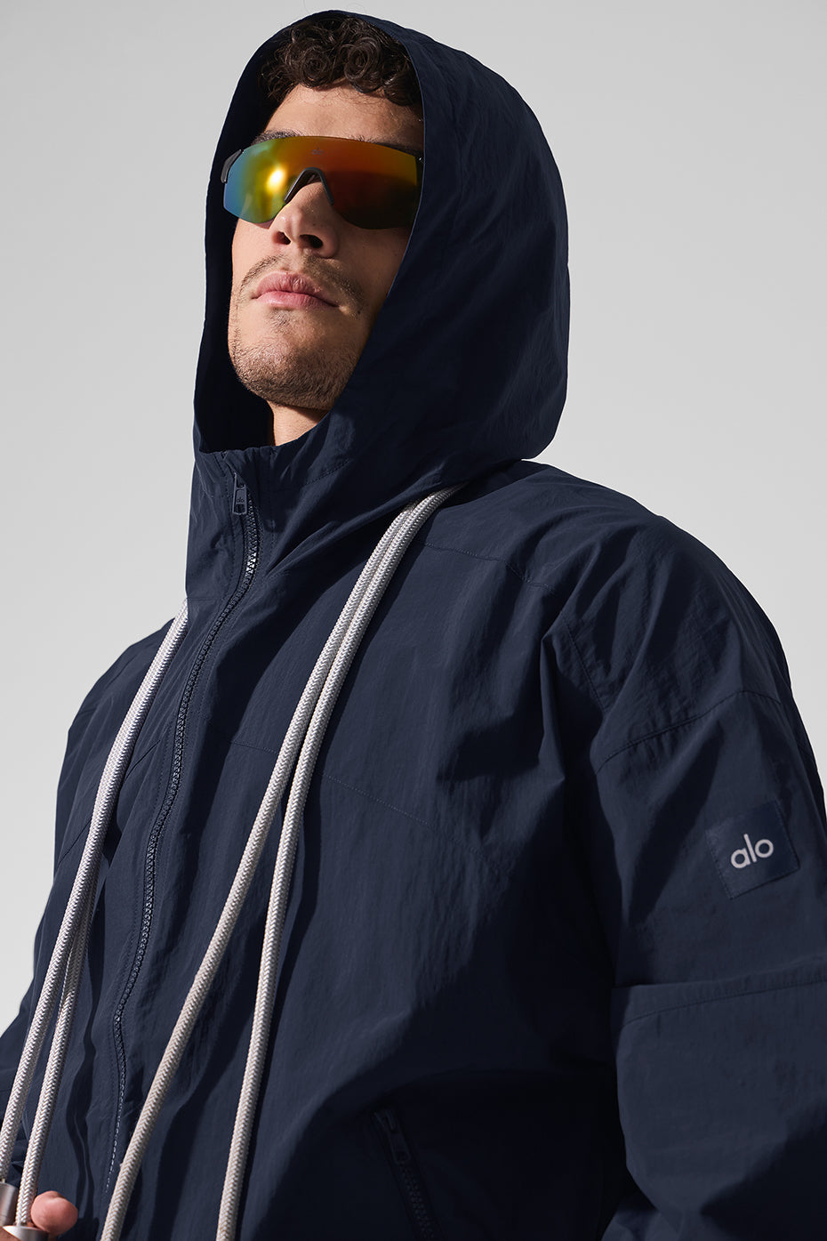Vantage Nylon Ripstop Track Jacket - Navy — photo 5