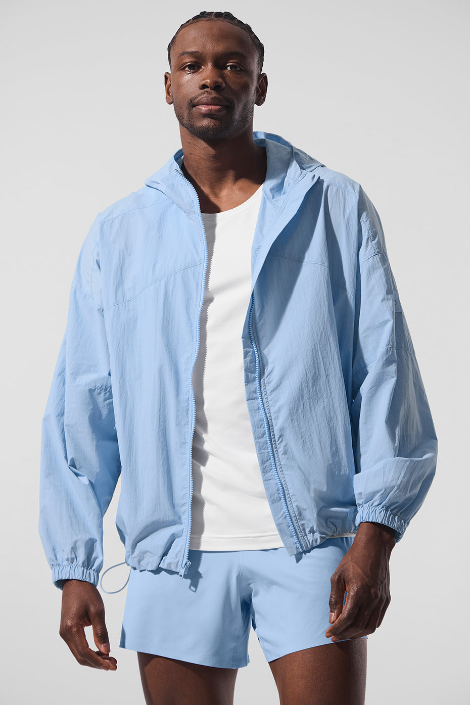 Vantage Nylon Ripstop Track Jacket - Seashell Blue — photo 1