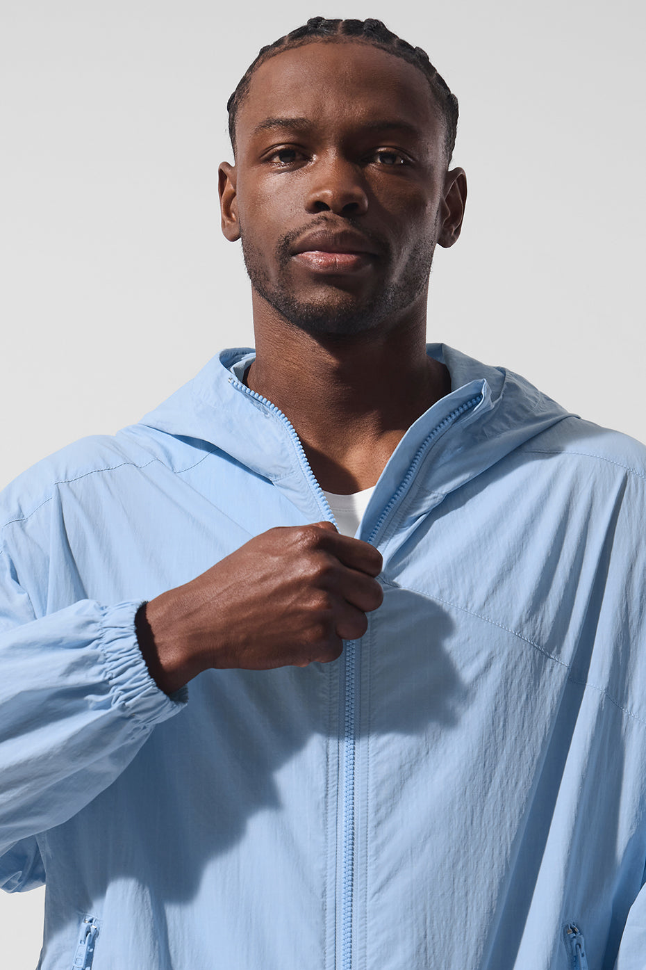 Vantage Nylon Ripstop Track Jacket - Seashell Blue — photo 5