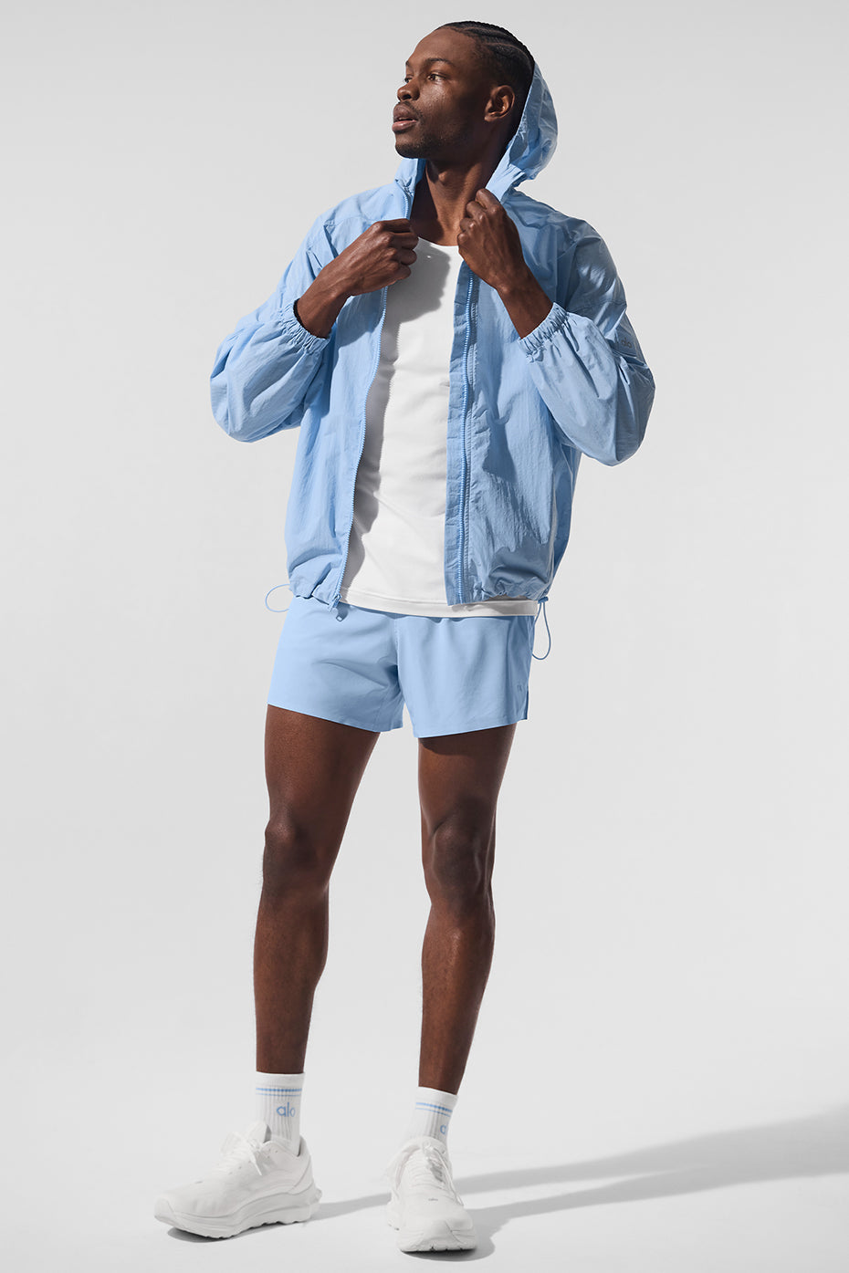 Vantage Nylon Ripstop Track Jacket - Seashell Blue — photo 4