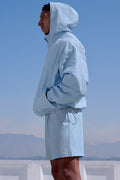 Vantage Nylon Ripstop Track Jacket - Seashell Blue — photo 6