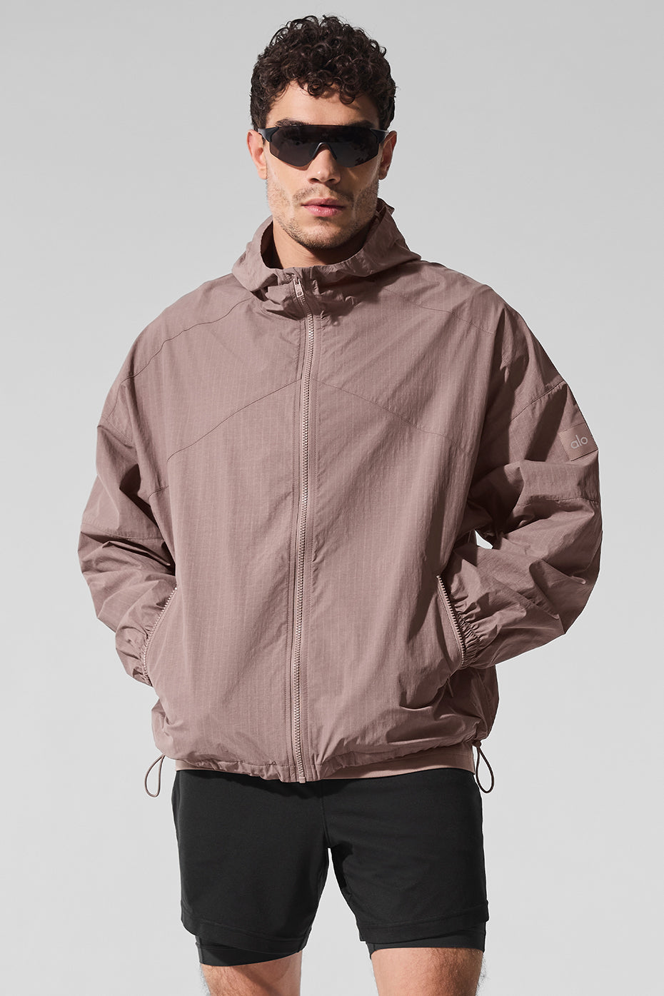 Vantage Nylon Ripstop Track Jacket - Mushroom — photo 1