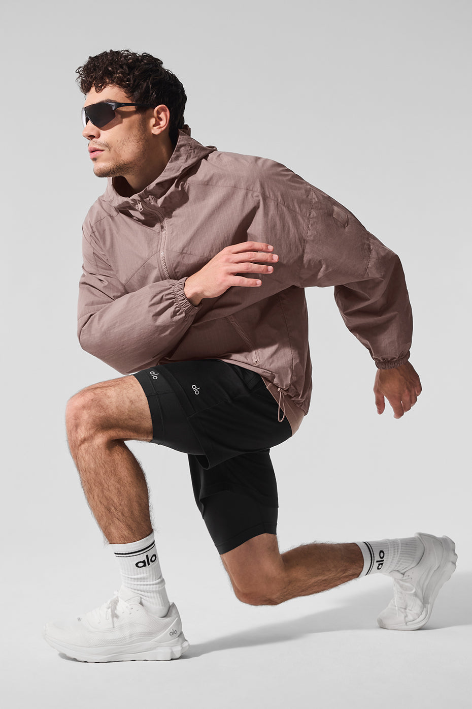 Vantage Nylon Ripstop Track Jacket - Mushroom — photo 4
