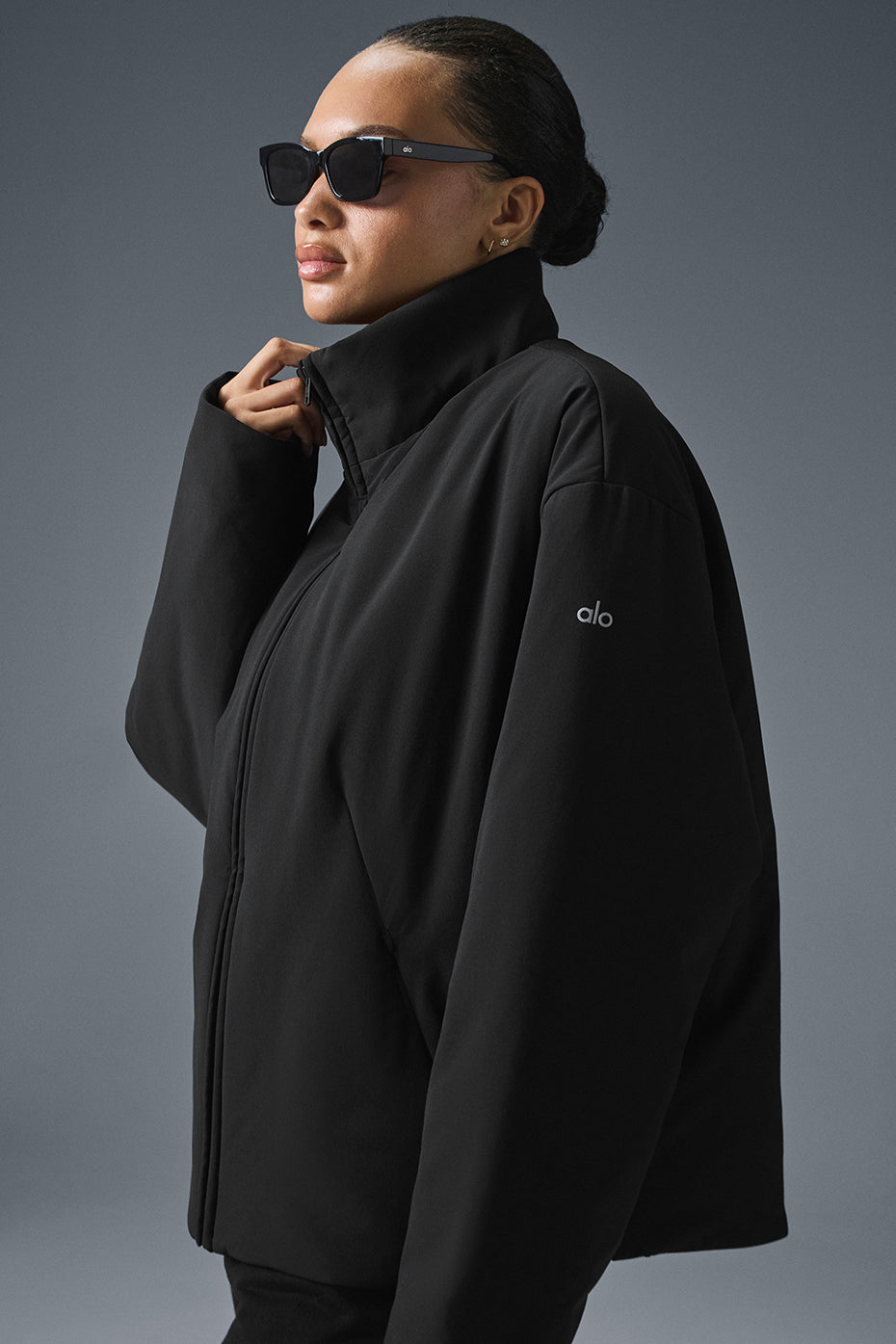 Stretch Woven Notable Jacket - Black — photo 3