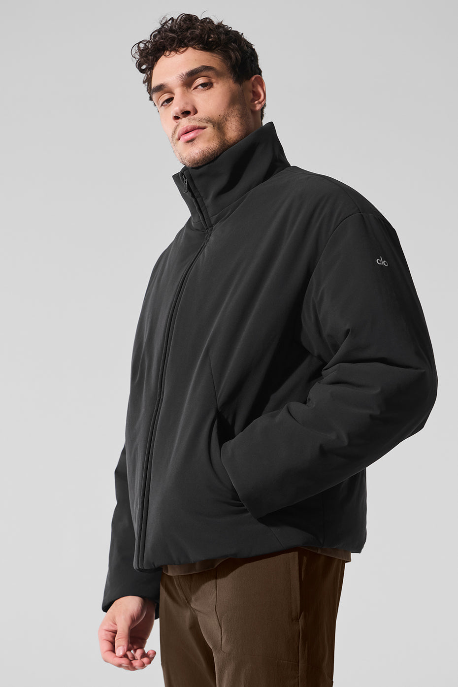 Stretch Woven Notable Jacket - Black — photo 3