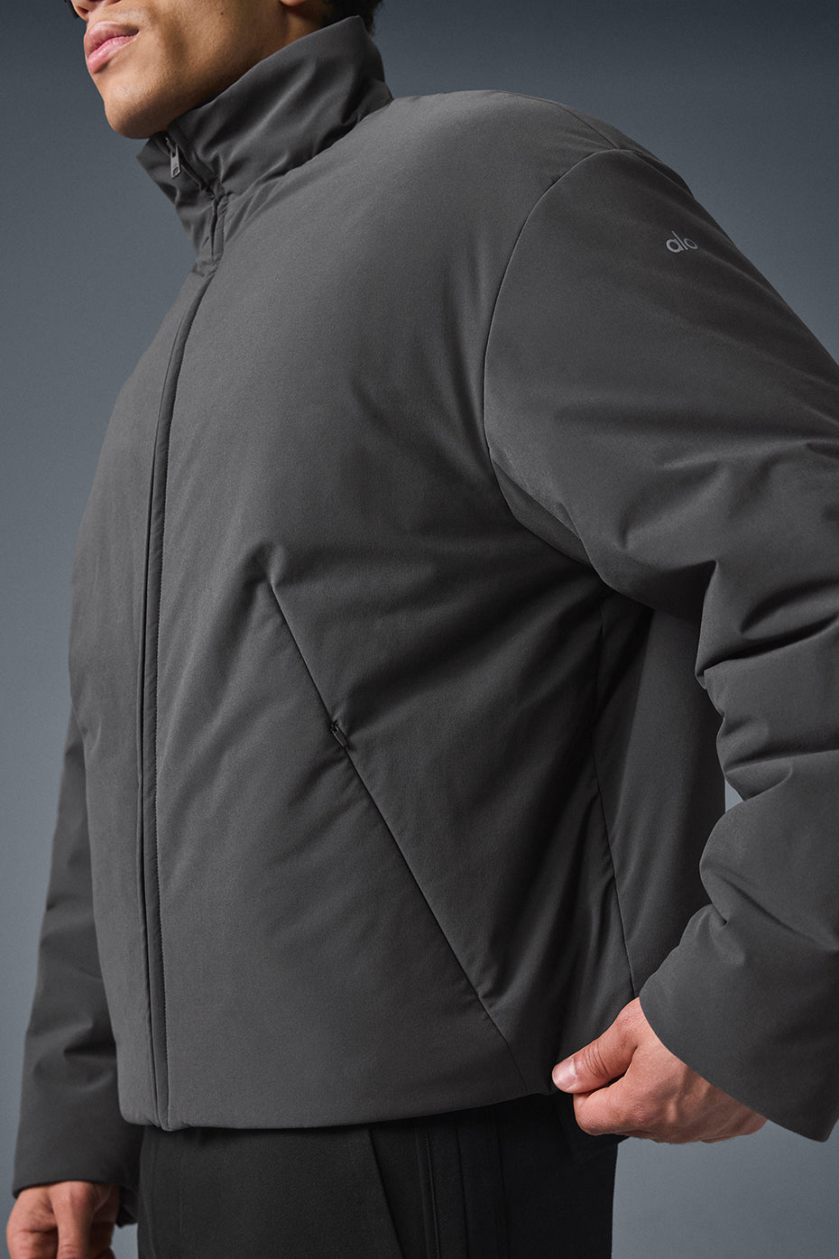 Stretch Woven Notable Jacket - Anthracite — photo 3