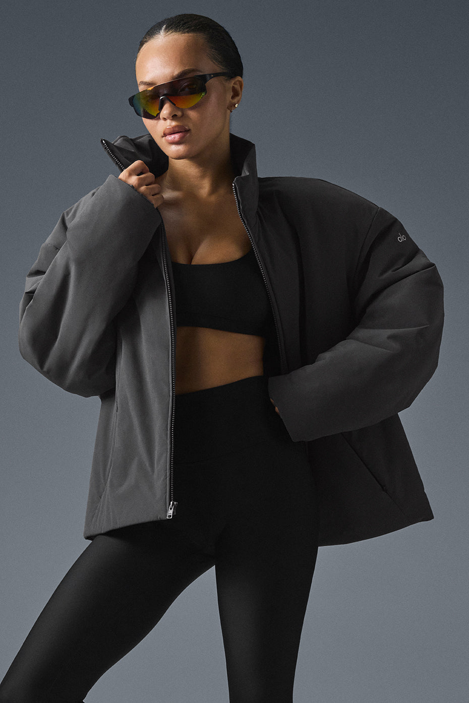 Stretch Woven Notable Jacket - Anthracite — photo 7