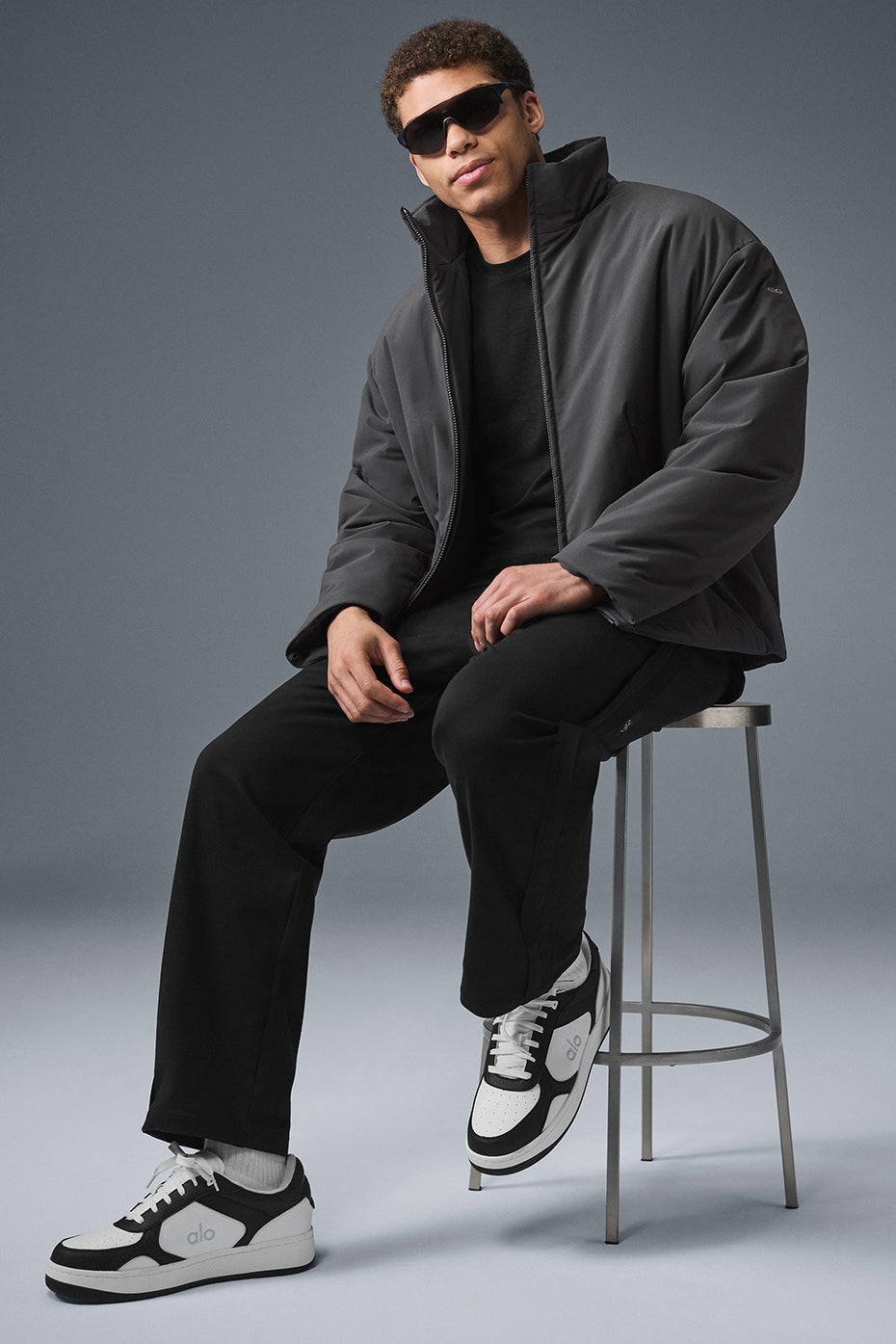 Stretch Woven Notable Jacket - Anthracite — photo 5