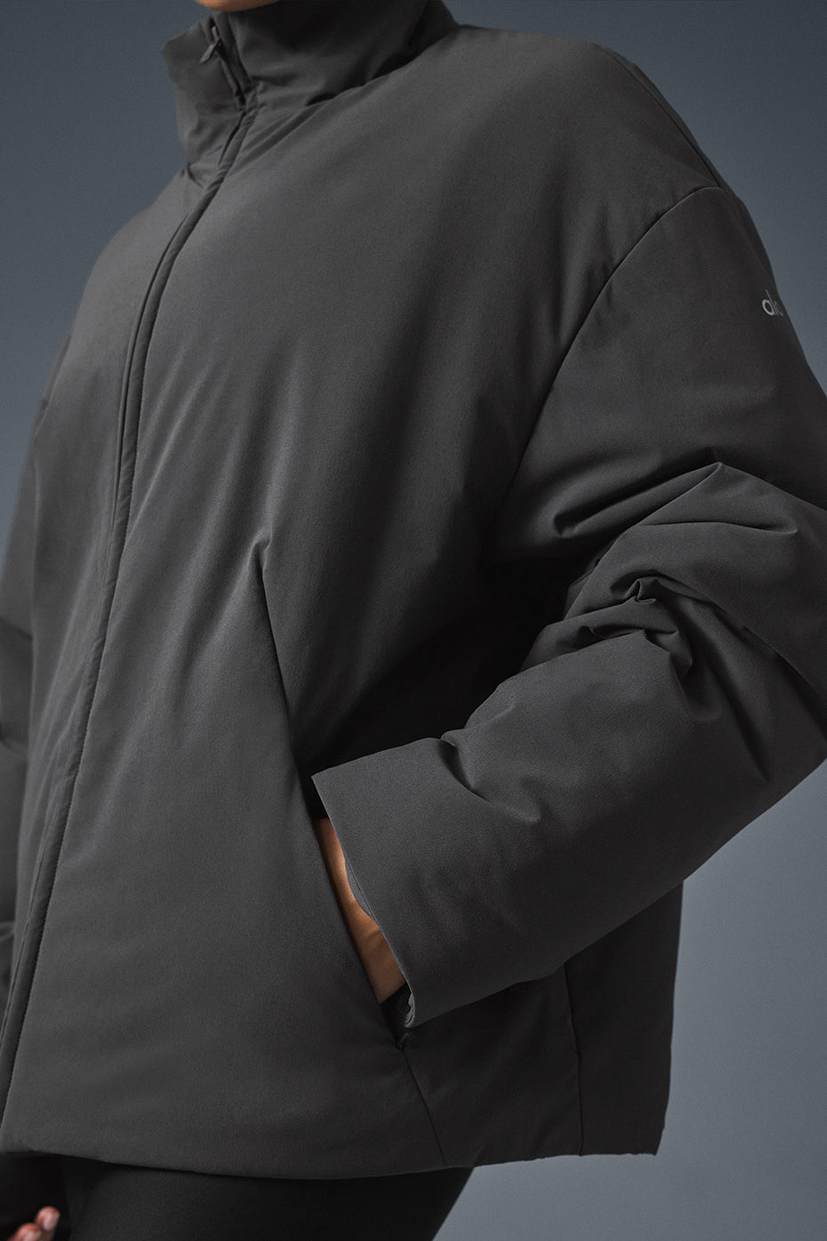 Stretch Woven Notable Jacket - Anthracite — photo 6