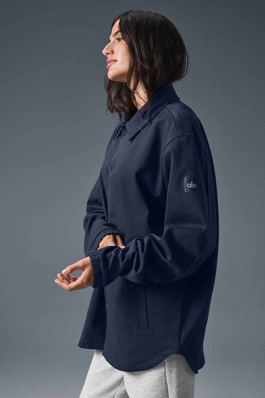 Edition Sueded Jacket - Navy — photo 3