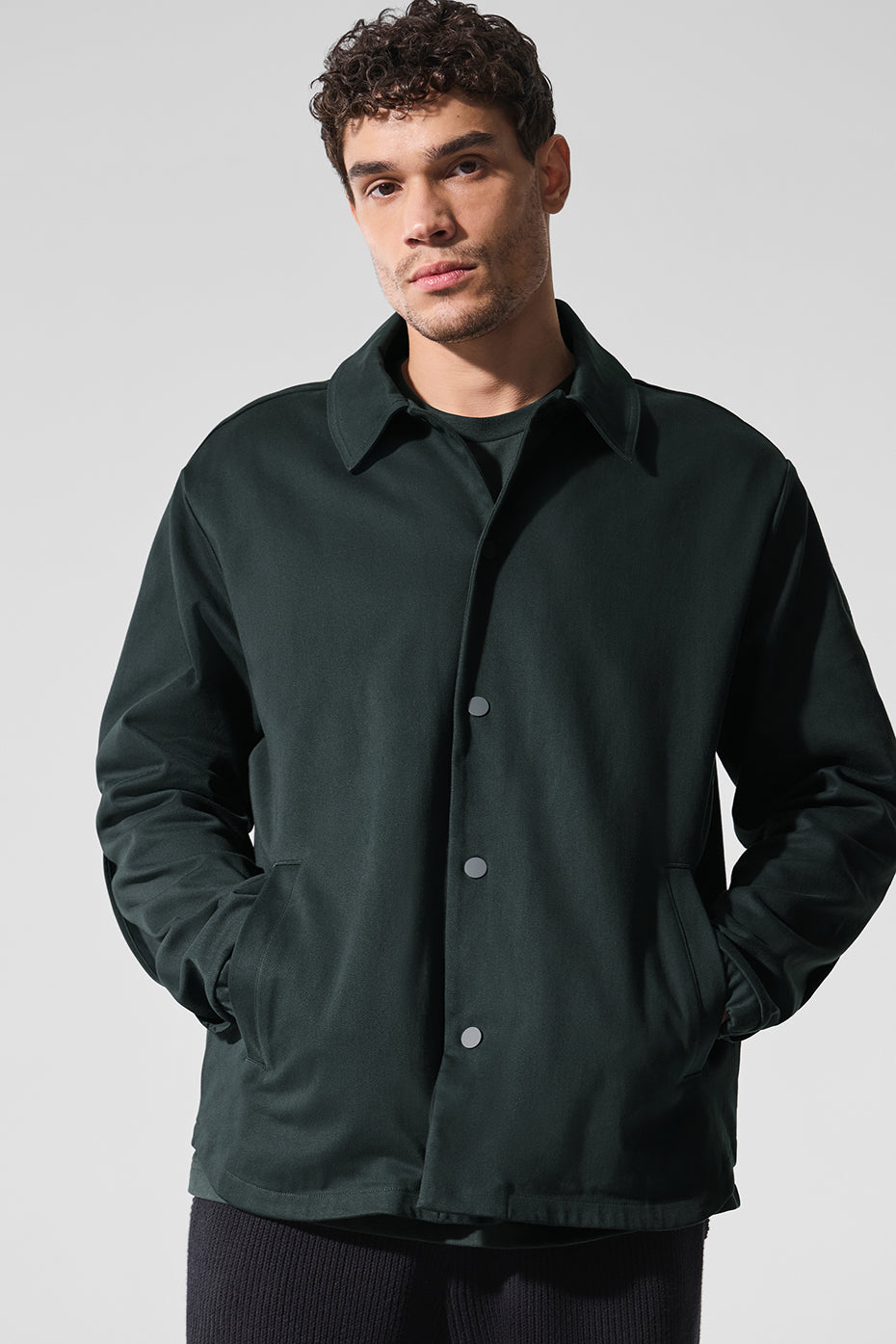 Edition Sueded Jacket - Charcoal Green — photo 1