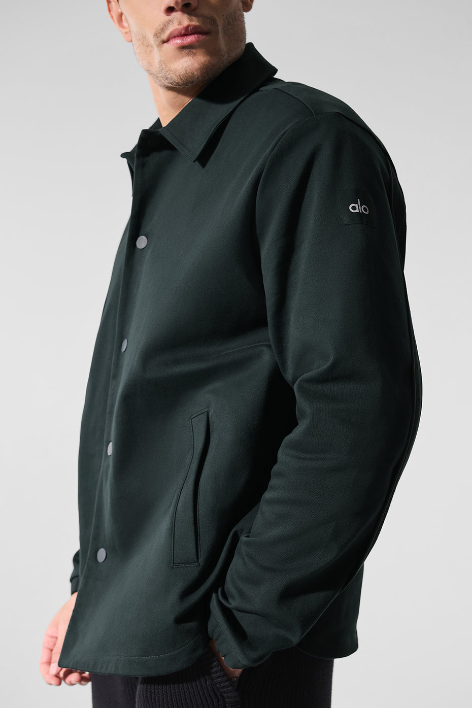 Edition Sueded Jacket - Charcoal Green — photo 4