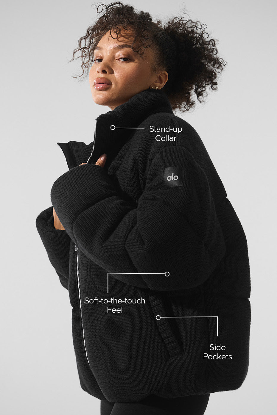 Stage Sweater Puffer - Black — photo 2