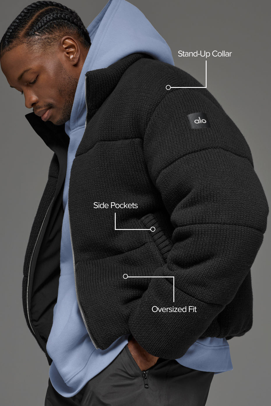 Stage Sweater Puffer - Black — photo 2