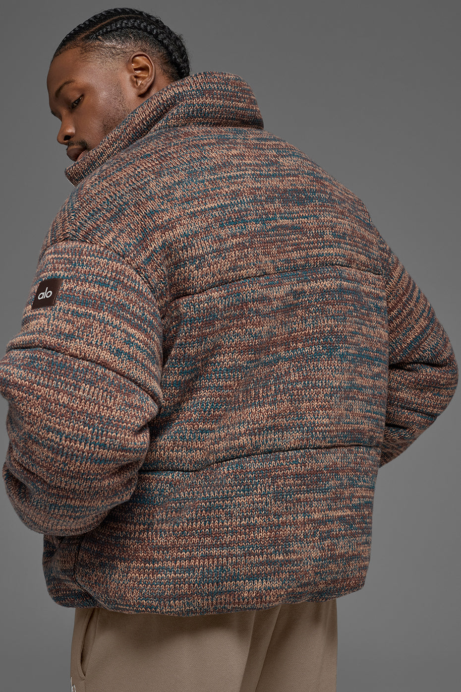 Stage Sweater Puffer - Brown Multi — photo 2