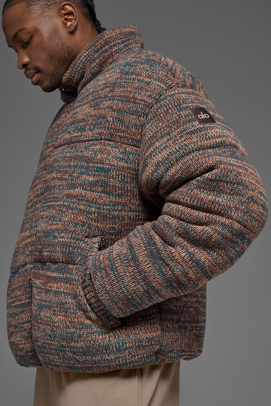 Stage Sweater Puffer - Brown Multi — photo 3