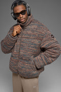 Stage Sweater Puffer - Brown Multi — photo 1