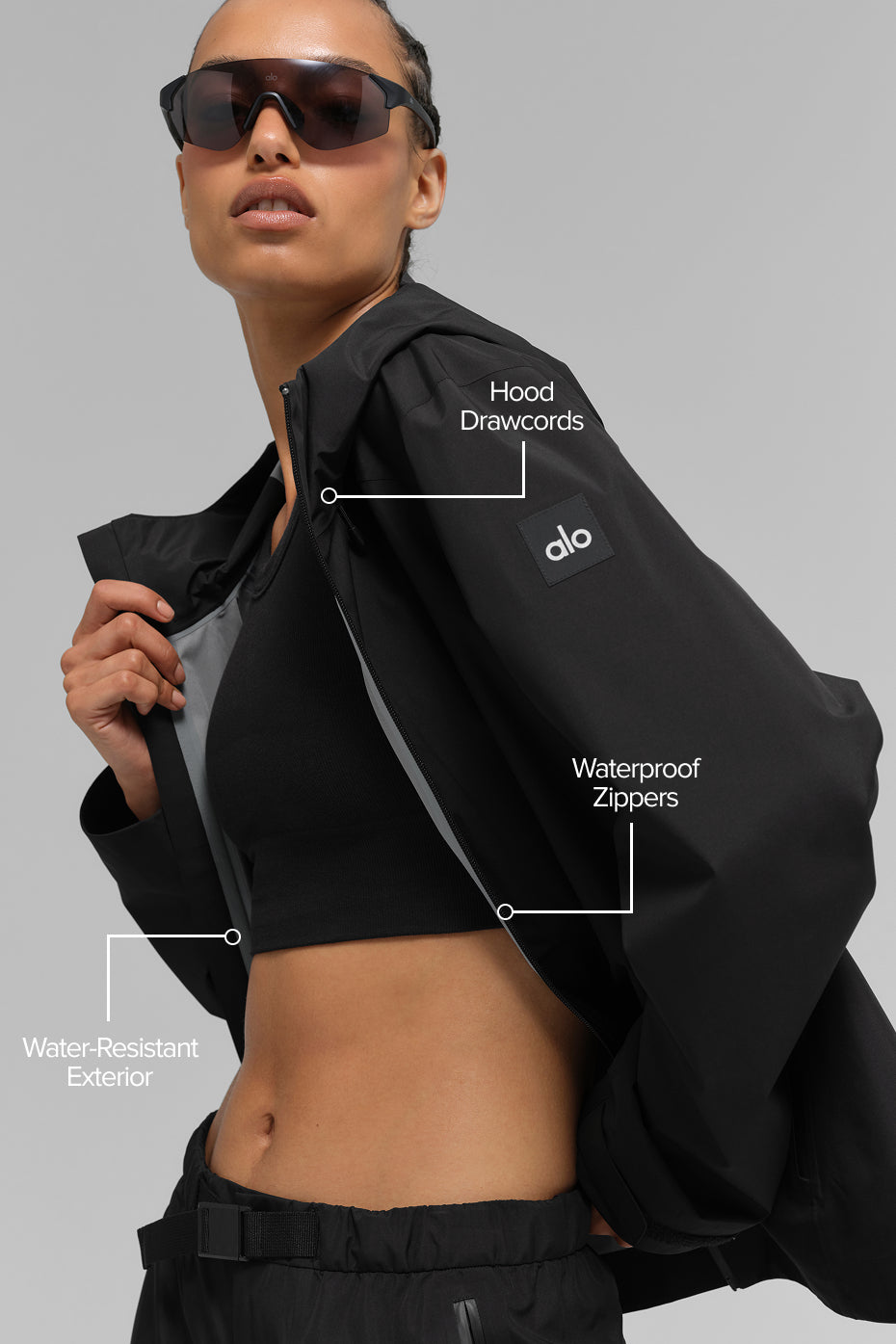 Alpha Shell Jacket - Black — photo 2