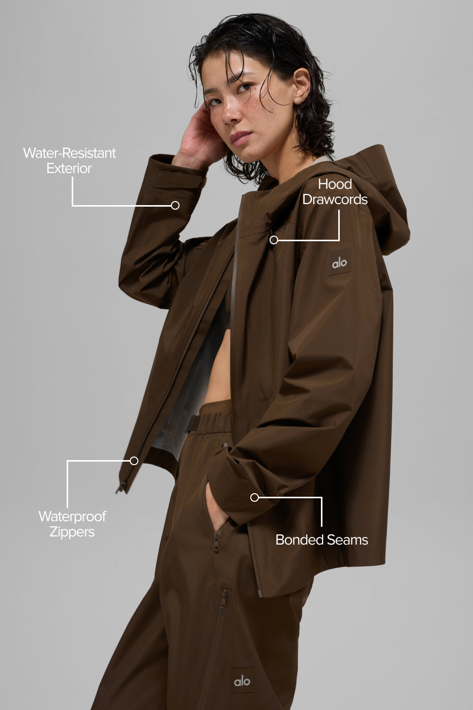 Alpha Shell Jacket - Espresso — photo 2