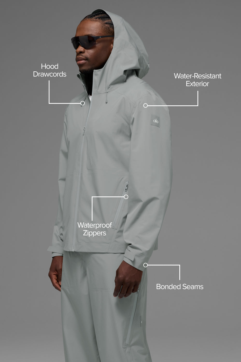 Alpha Shell Jacket - Lunar Grey — photo 2