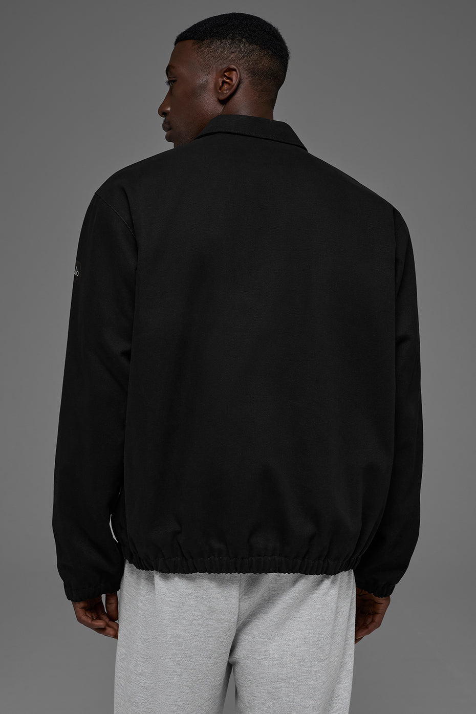 Cotton Canvas Coaches Jacket - Black — photo 4