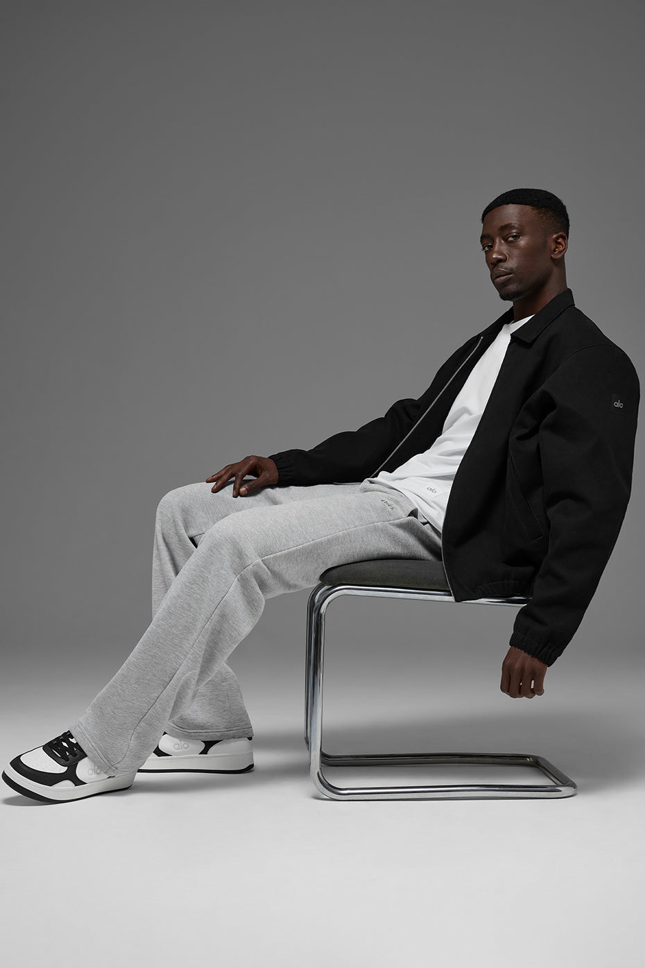 Cotton Canvas Coaches Jacket - Black — photo 5