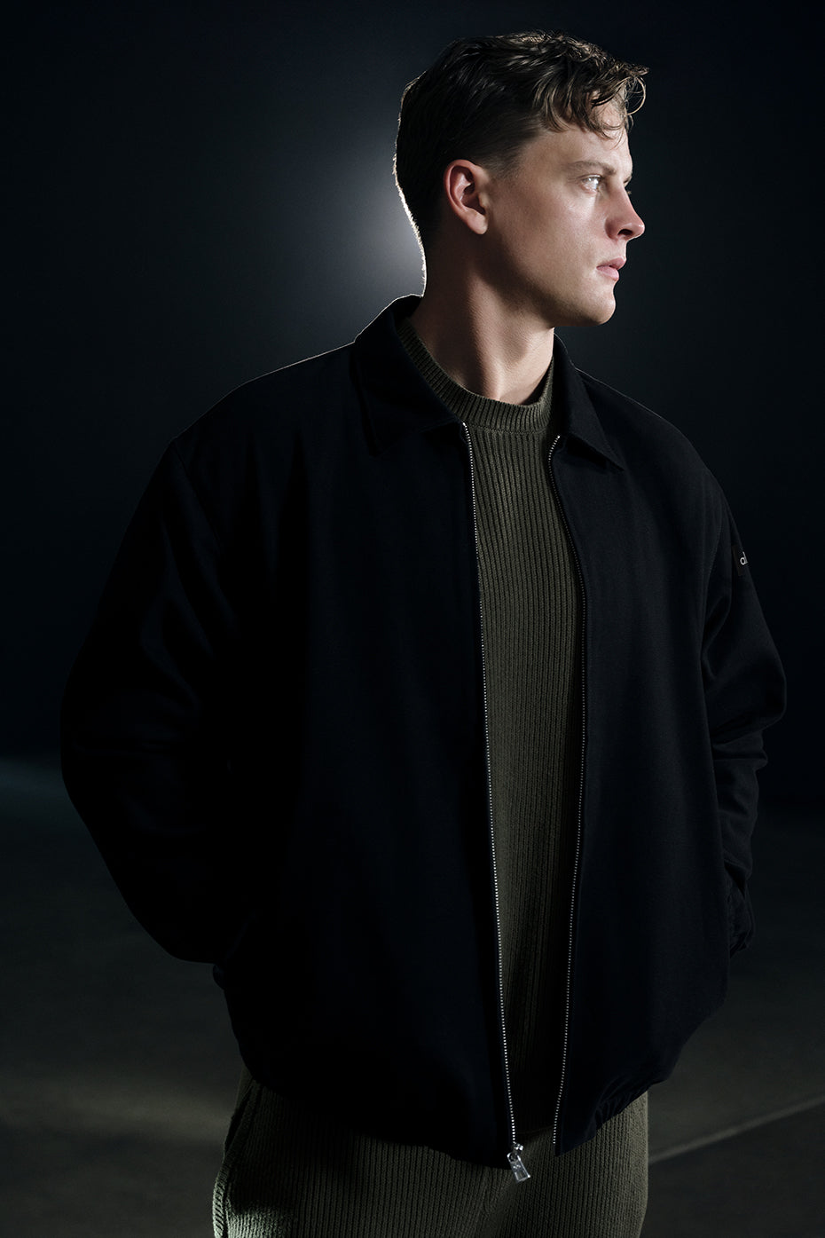 Cotton Canvas Coaches Jacket - Black — photo 1