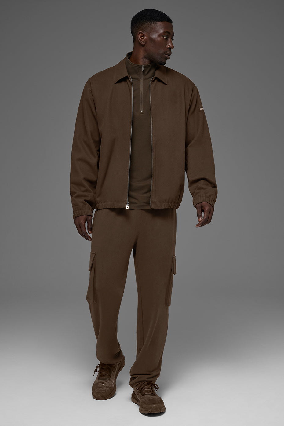 Cotton Canvas Coaches Jacket - Espresso — photo 6