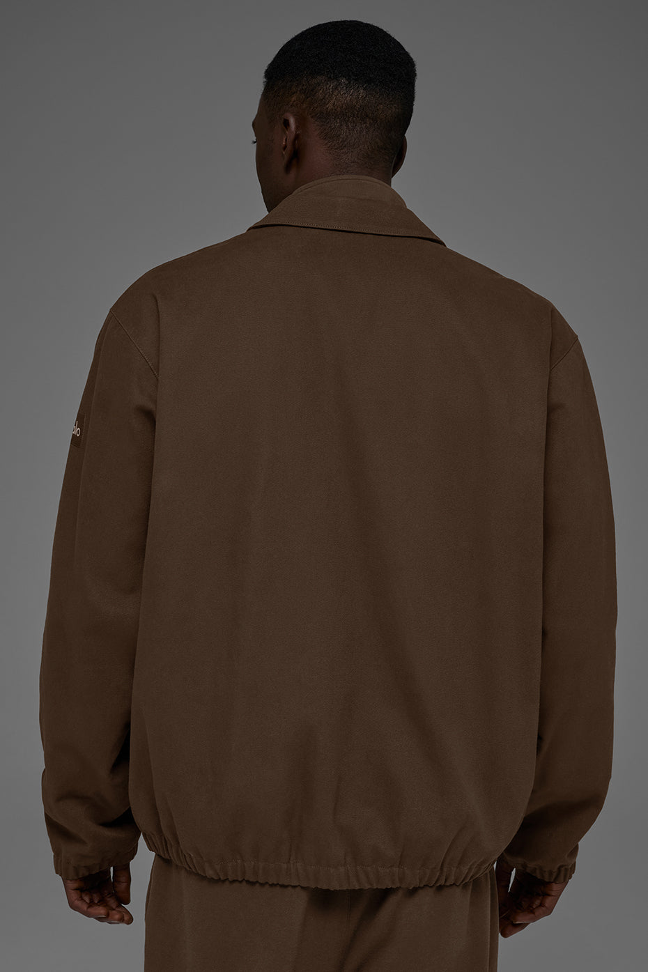 Cotton Canvas Coaches Jacket - Espresso — photo 3