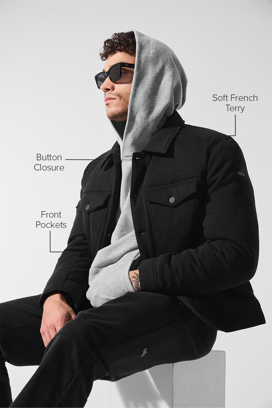 Ease Trucker Jacket - Black — photo 2