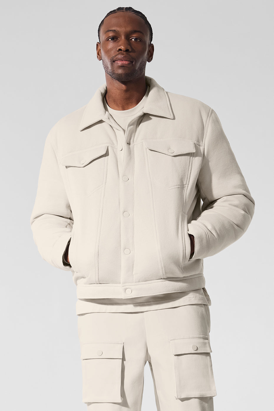 Ease Trucker Jacket - Bone — photo 4