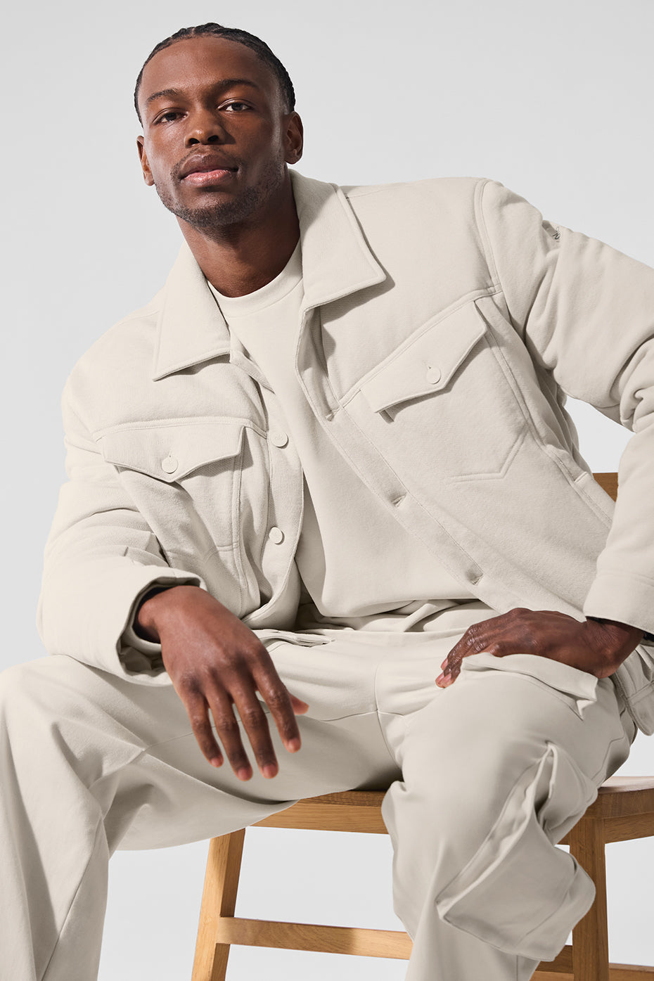 Ease Trucker Jacket - Bone — photo 1