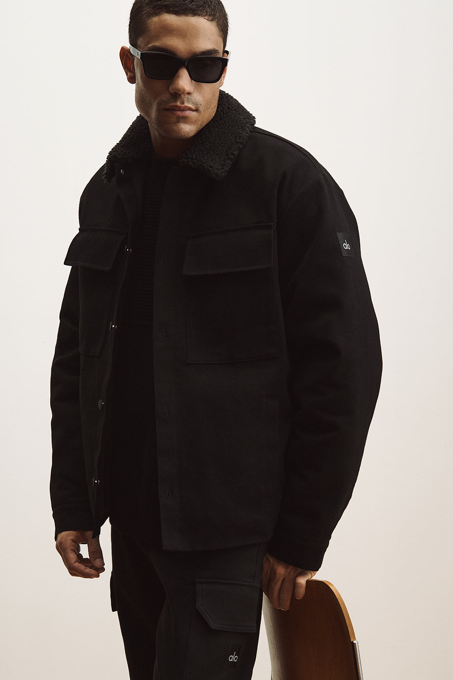 Canvas Utility Shacket - Black — photo 1