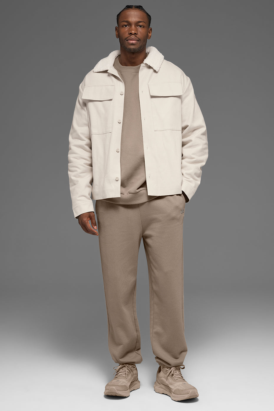 Canvas Utility Shacket - Bone — photo 4