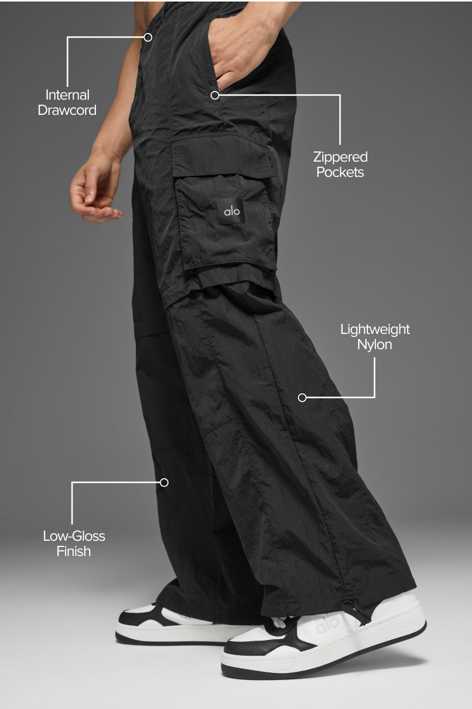 Axis Cargo Trouser - Black — photo 2