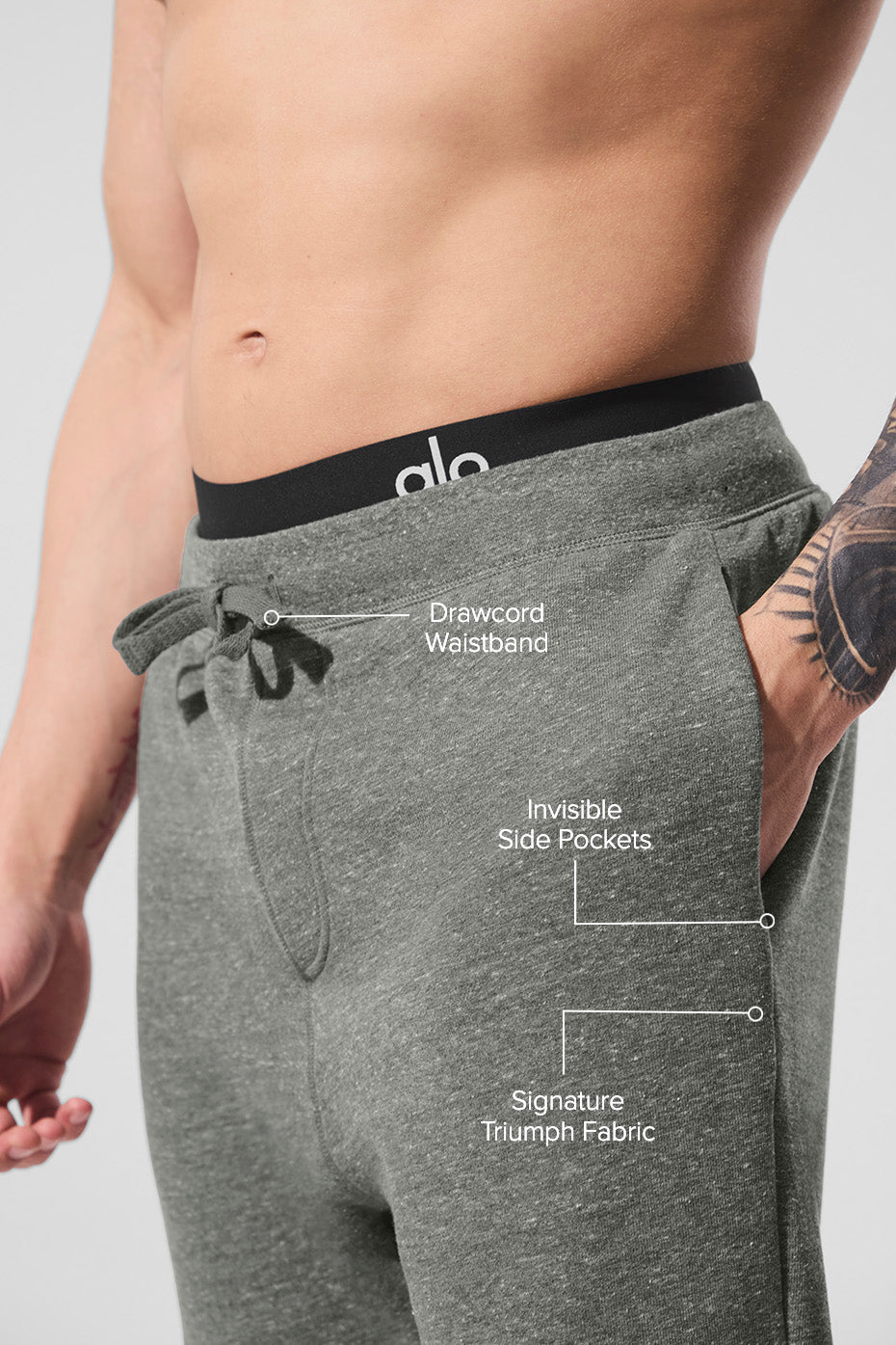 The Triumph Sweatpant - Grey Triblend — photo 2